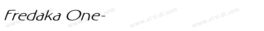 Fredaka One字体转换